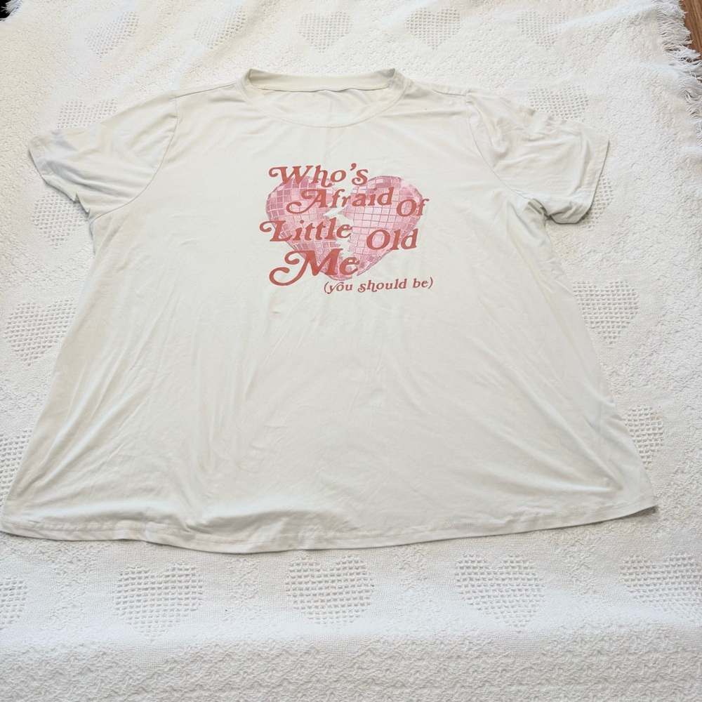 SHEIN “Who’s Afraid of Little Old Me?” Graphic Tee (4XL)